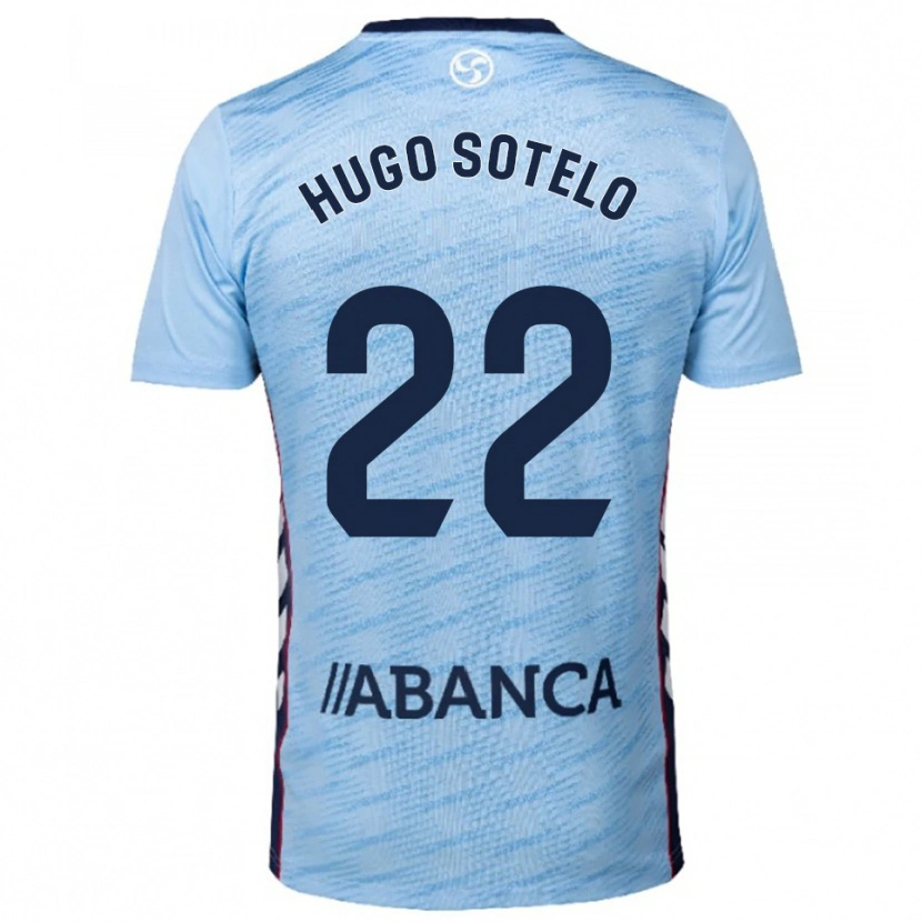 Danxen Kvinder Hugo Sotelo #22 Himmelblå Rød Hjemmebane Spillertrøjer 2025/26 Trøje T-Shirt