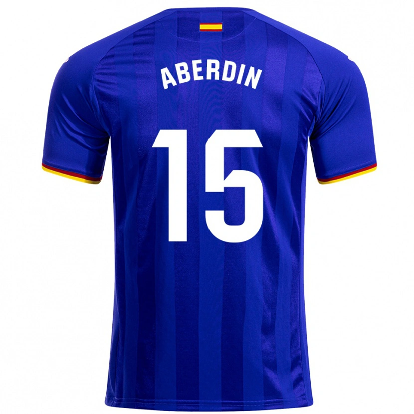 Danxen Kvinder Nabil Aberdin #15 Blå Rød Gul Hjemmebane Spillertrøjer 2025/26 Trøje T-Shirt