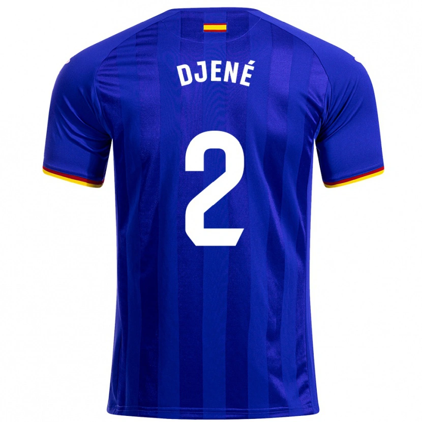 Danxen Kvinder Djené #2 Blå Rød Gul Hjemmebane Spillertrøjer 2025/26 Trøje T-Shirt