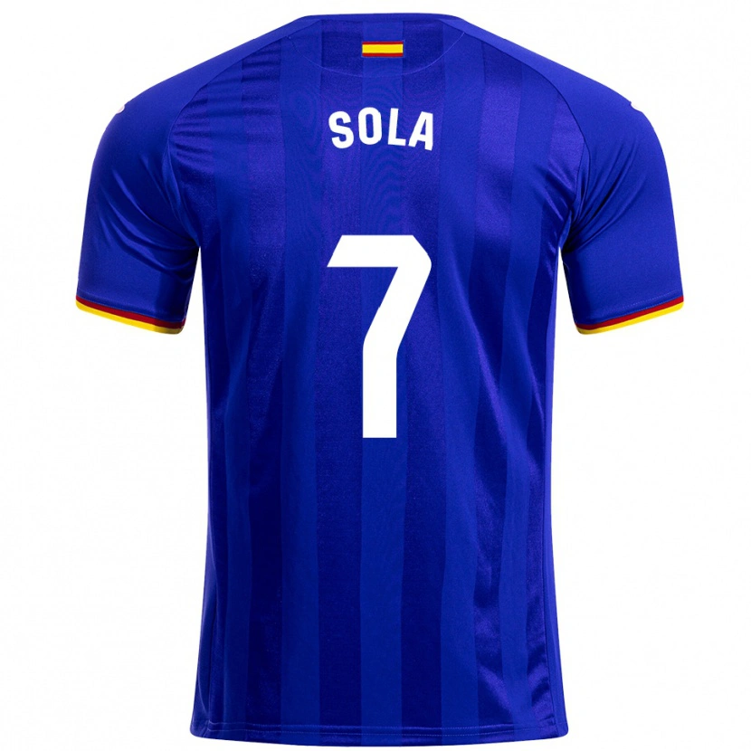 Danxen Kvinder Álex Sola #7 Blå Rød Gul Hjemmebane Spillertrøjer 2025/26 Trøje T-Shirt