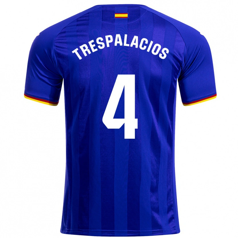 Danxen Kvinder Adrián Trespalacios #4 Blå Rød Gul Hjemmebane Spillertrøjer 2025/26 Trøje T-Shirt