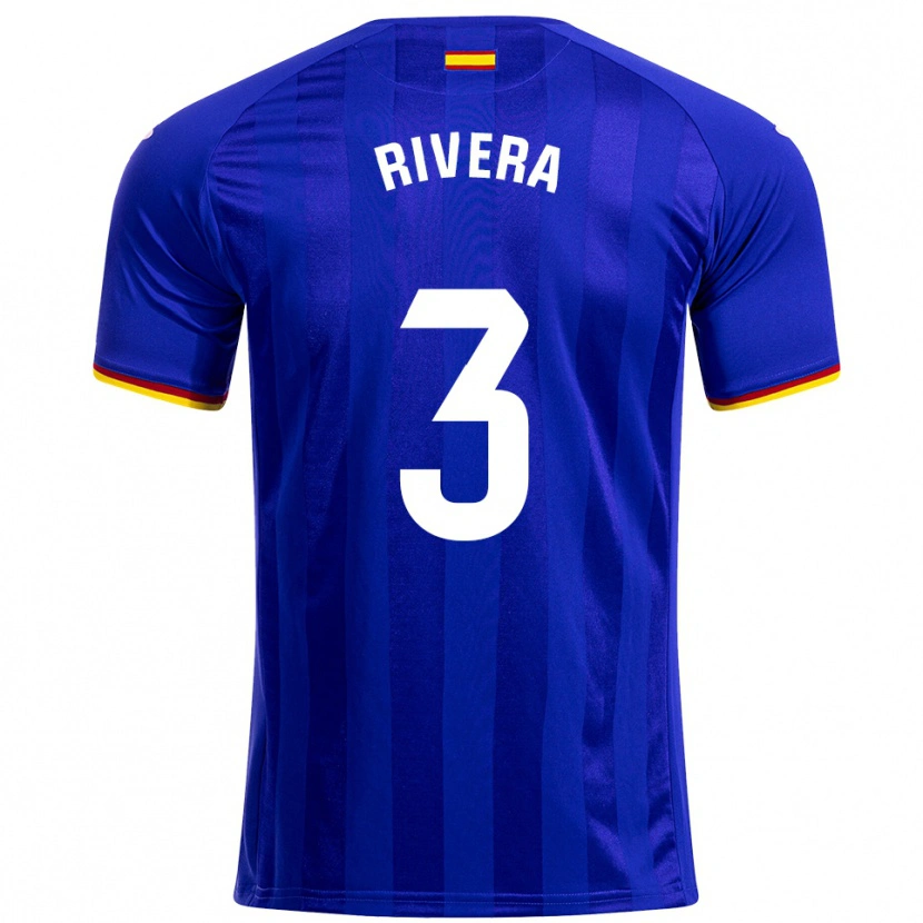 Danxen Kvinder Gorka Rivera #3 Blå Rød Gul Hjemmebane Spillertrøjer 2025/26 Trøje T-Shirt