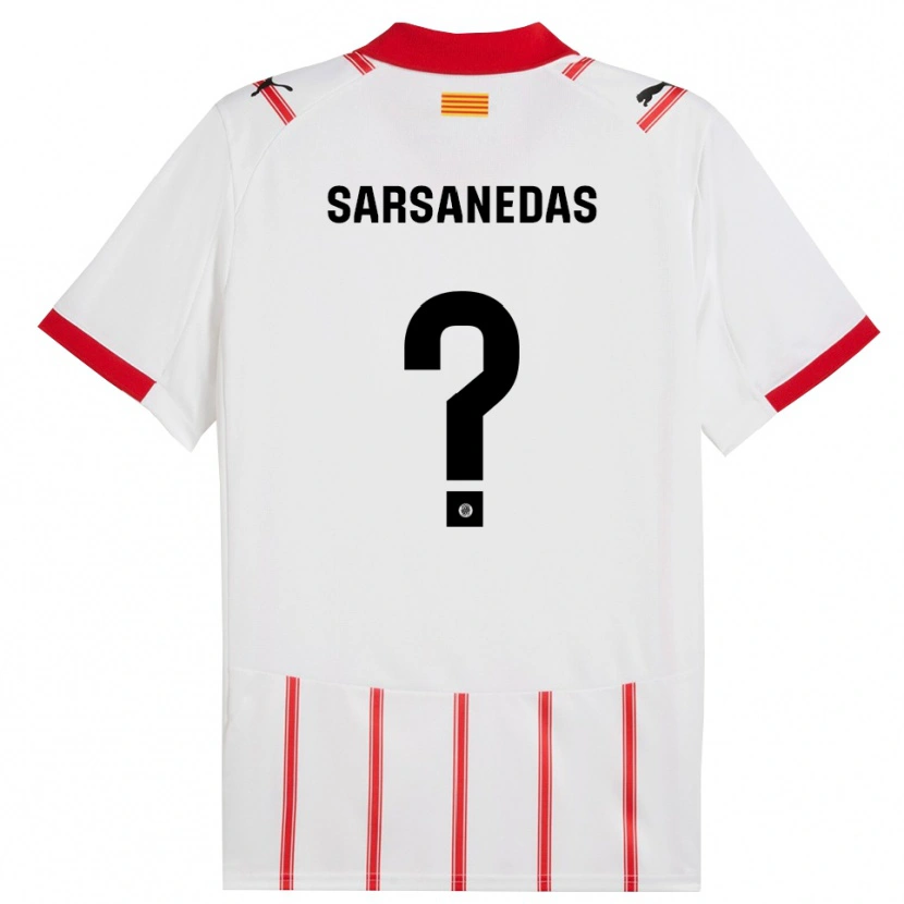 Danxen Kvinder Joao Sarsanedas #0 Hvid Rød Hjemmebane Spillertrøjer 2025/26 Trøje T-Shirt
