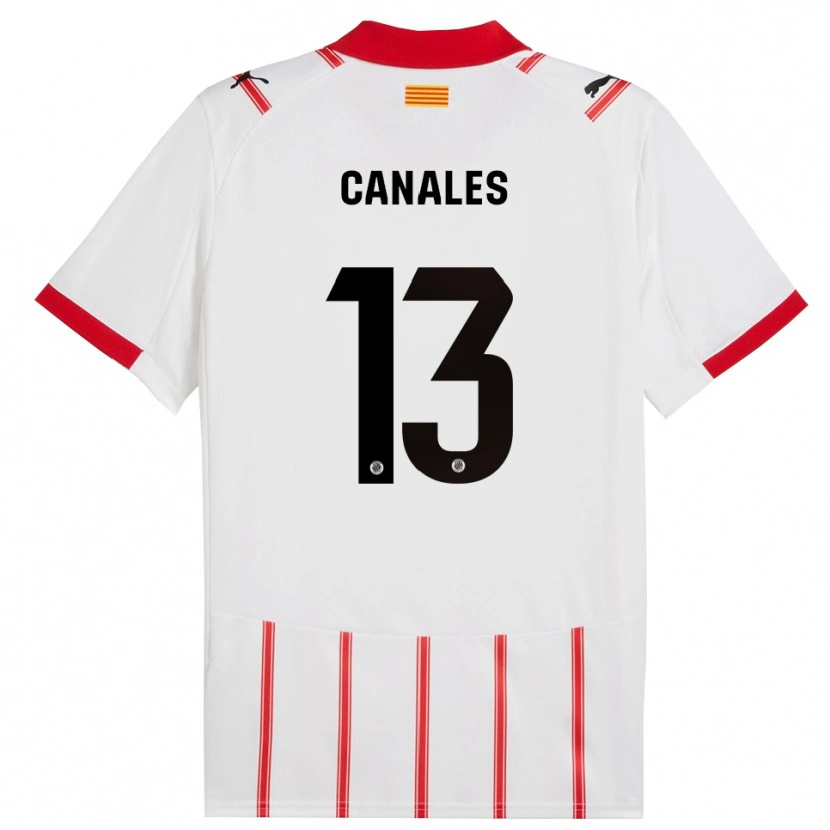 Danxen Kvinder Juanvi Canales #13 Hvid Rød Hjemmebane Spillertrøjer 2025/26 Trøje T-Shirt