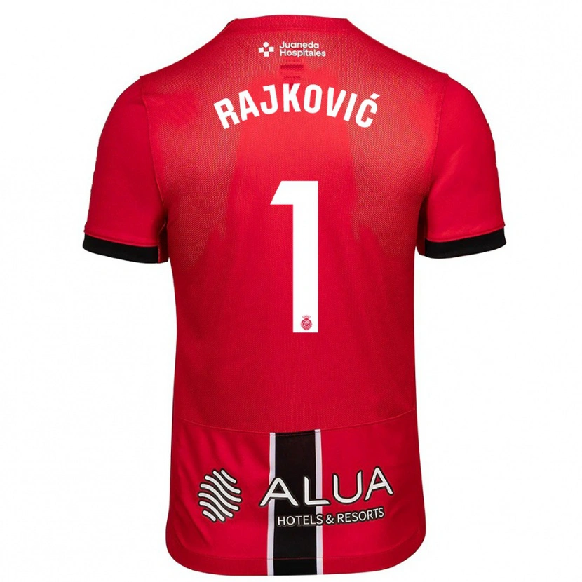 Danxen Kvinder Predrag Rajkovic #1 Rød Sort Hjemmebane Spillertrøjer 2025/26 Trøje T-Shirt