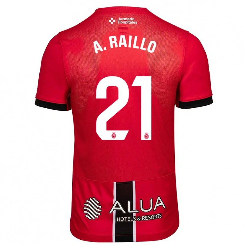 Danxen Kvinder Antonio Raíllo #21 Rød Sort Hjemmebane Spillertrøjer 2025/26 Trøje T-Shirt
