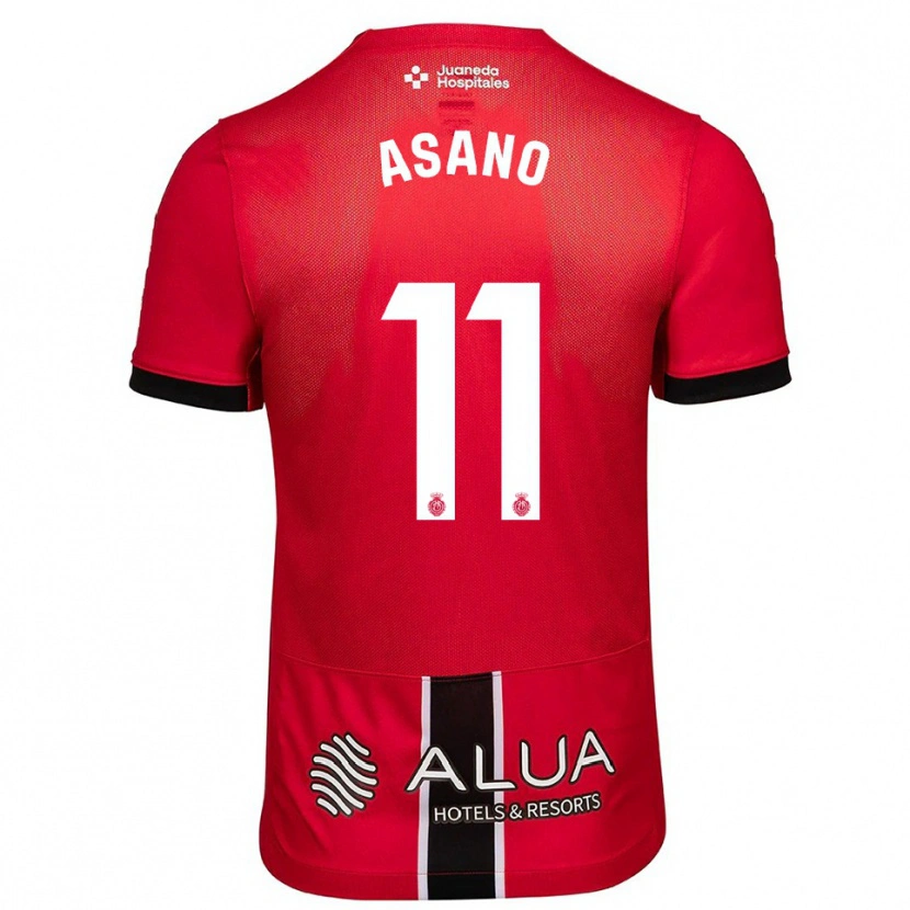 Danxen Kvinder Takuma Asano #11 Rød Sort Hjemmebane Spillertrøjer 2025/26 Trøje T-Shirt