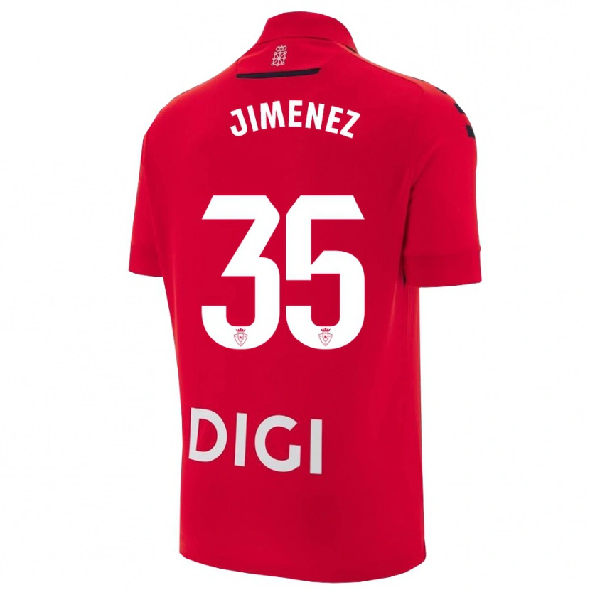 Danxen Kvinder Álex Jimenez #35 Rød Sort Hjemmebane Spillertrøjer 2025/26 Trøje T-Shirt