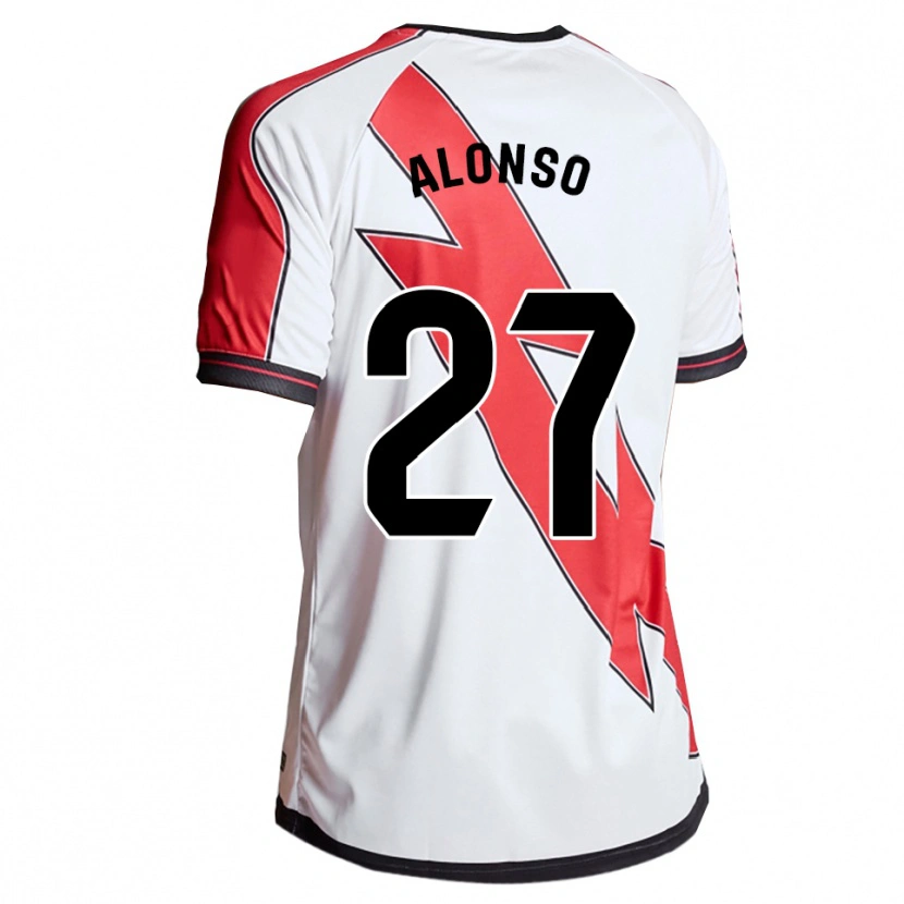 Danxen Kvinder Iván Alonso #27 Hvid Rød Hjemmebane Spillertrøjer 2025/26 Trøje T-Shirt