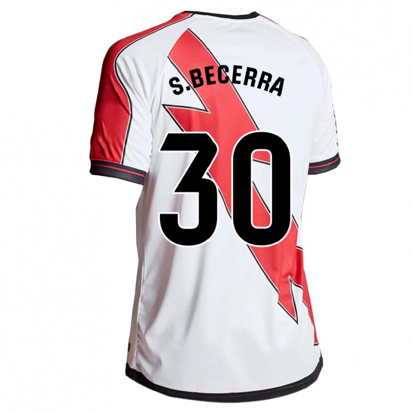 Danxen Kvinder Samuel Becerra #30 Hvid Rød Hjemmebane Spillertrøjer 2025/26 Trøje T-Shirt