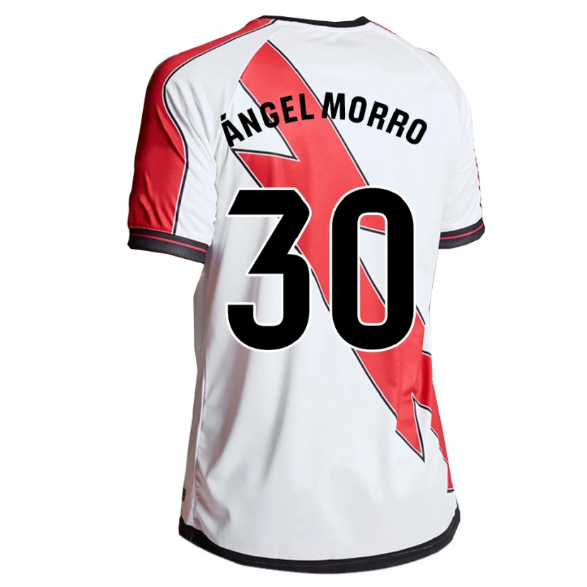Danxen Kvinder Miguel Ángel Morro #30 Hvid Rød Hjemmebane Spillertrøjer 2025/26 Trøje T-Shirt