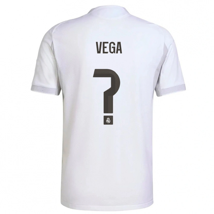 Danxen Kvinder Álvaro Vega #0 Hvid Gul Hjemmebane Spillertrøjer 2025/26 Trøje T-Shirt