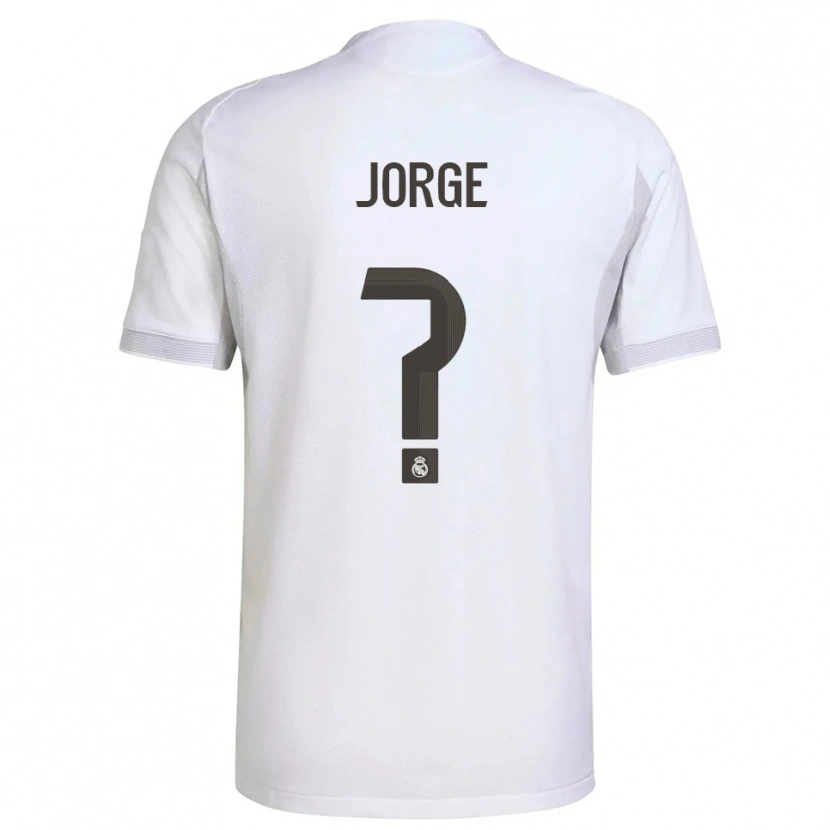 Danxen Kvinder Jorge García #0 Hvid Gul Hjemmebane Spillertrøjer 2025/26 Trøje T-Shirt
