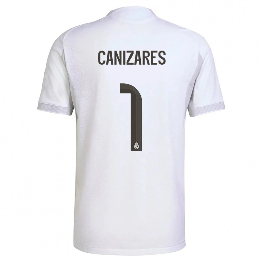 Danxen Kvinder Lucas Canizares #1 Hvid Gul Hjemmebane Spillertrøjer 2025/26 Trøje T-Shirt