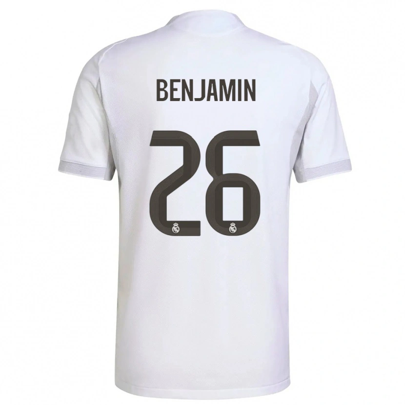 Danxen Kvinder Emanuel #26 Hvid Gul Hjemmebane Spillertrøjer 2025/26 Trøje T-Shirt