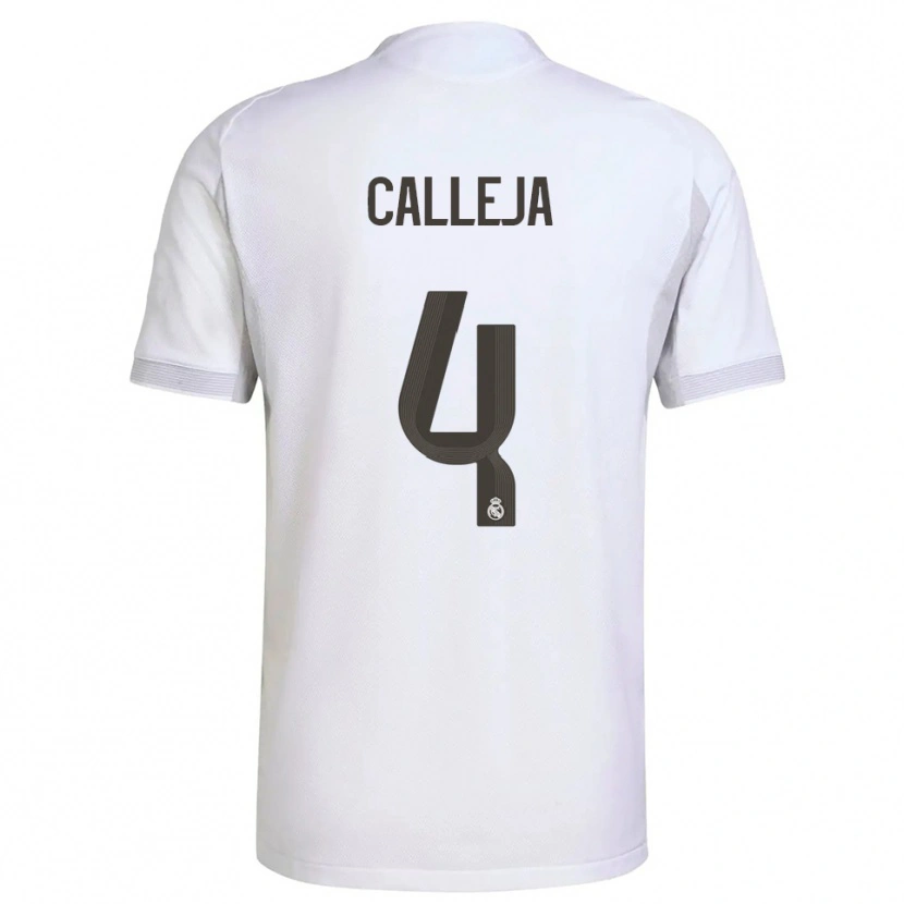 Danxen Kvinder Jaime Calleja #4 Hvid Gul Hjemmebane Spillertrøjer 2025/26 Trøje T-Shirt