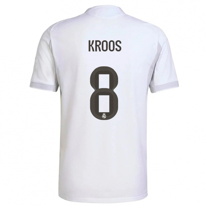 Danxen Kvinder Toni Kroos #8 Hvid Gul Hjemmebane Spillertrøjer 2025/26 Trøje T-Shirt