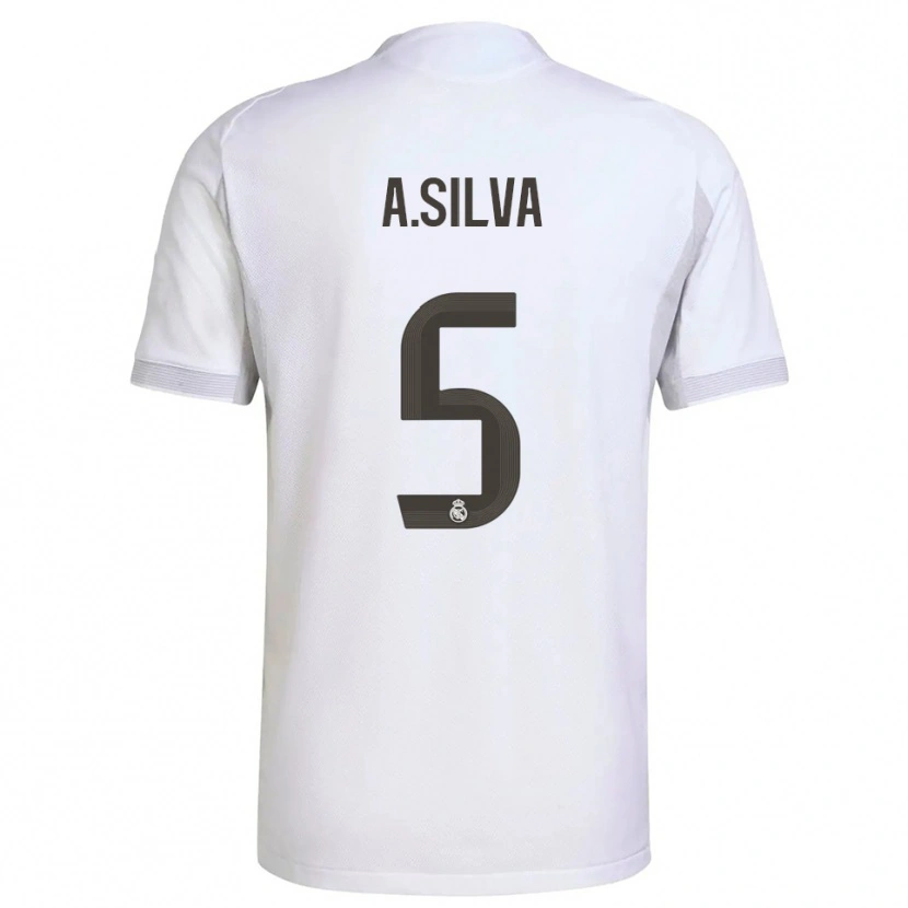 Danxen Kvinder Antonia Silva #5 Hvid Gul Hjemmebane Spillertrøjer 2025/26 Trøje T-Shirt