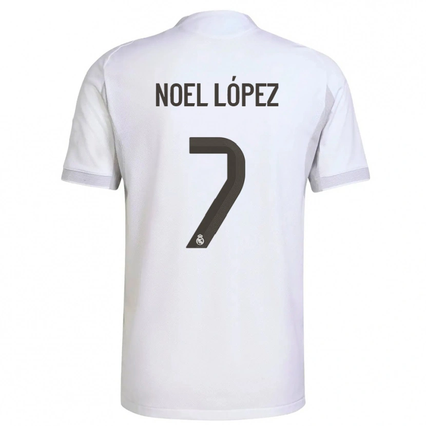 Danxen Kvinder Noel López #7 Hvid Gul Hjemmebane Spillertrøjer 2025/26 Trøje T-Shirt