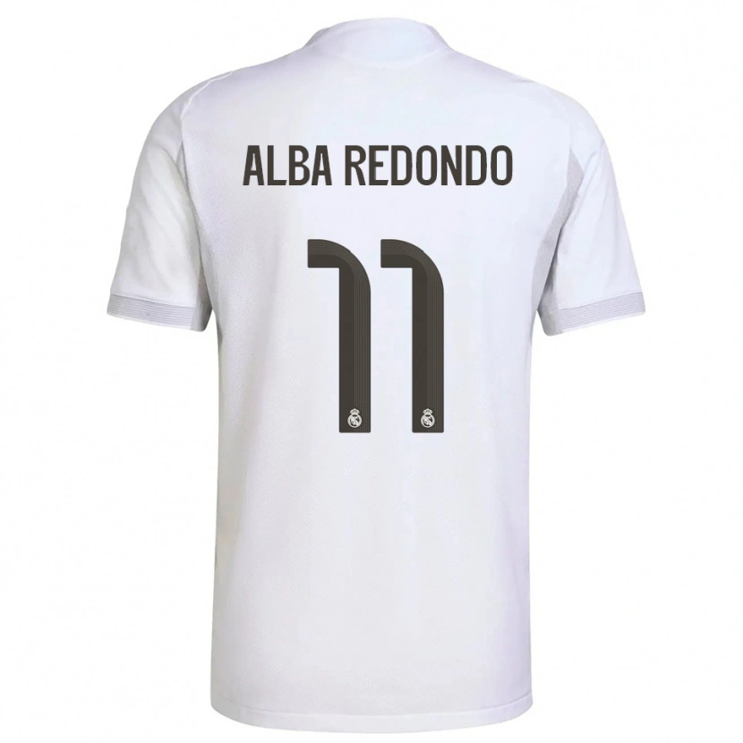 Danxen Kvinder Alba Redondo #11 Hvid Gul Hjemmebane Spillertrøjer 2025/26 Trøje T-Shirt