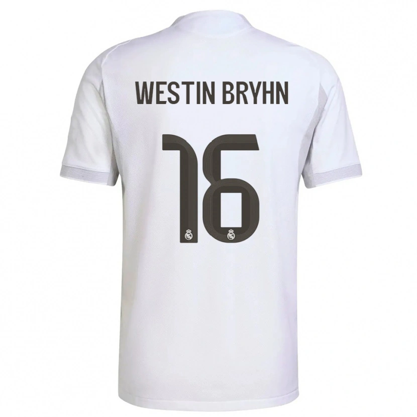 Danxen Kvinder Leon Westin Bryhn #16 Hvid Gul Hjemmebane Spillertrøjer 2025/26 Trøje T-Shirt