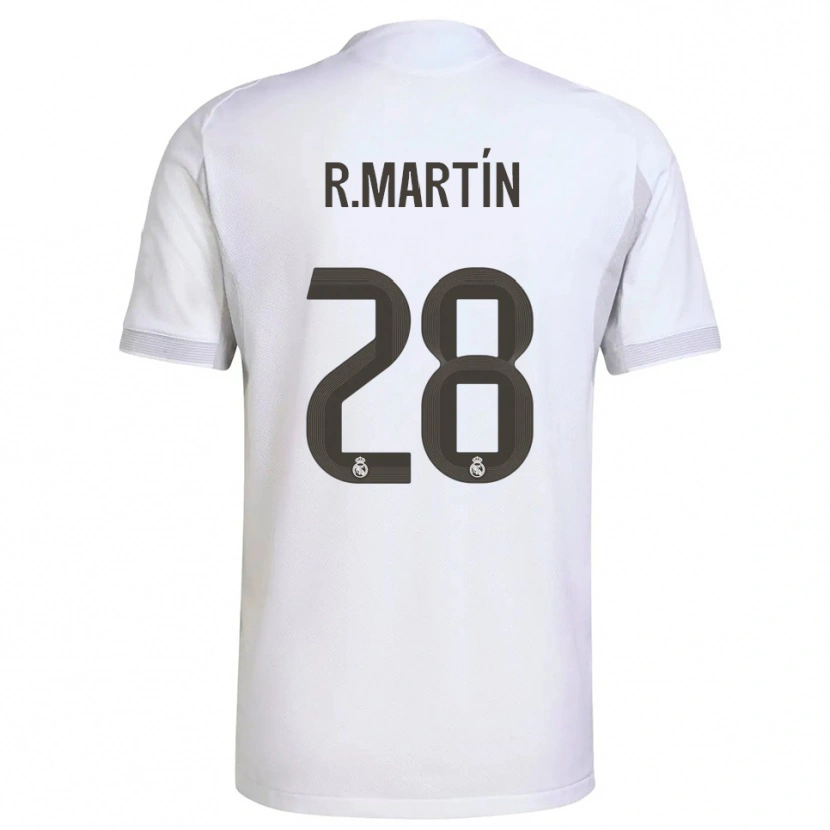 Danxen Kvinder Roberto Martín #28 Hvid Gul Hjemmebane Spillertrøjer 2025/26 Trøje T-Shirt