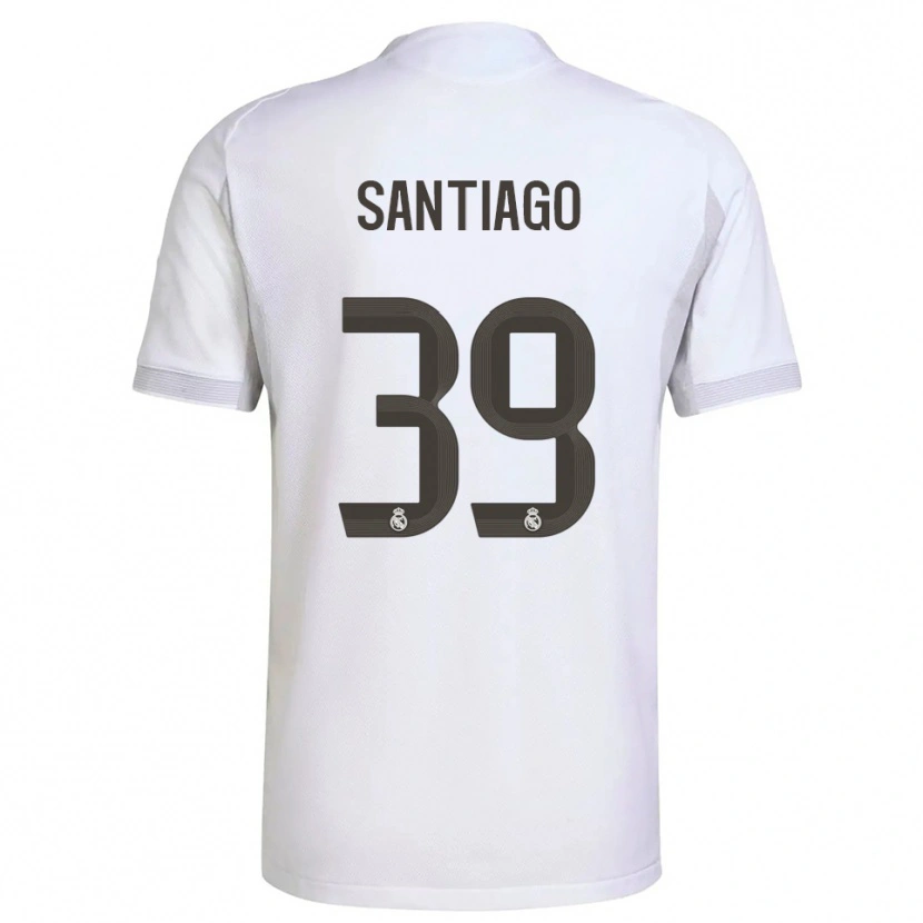 Danxen Kvinder Aimar Santiago #39 Hvid Gul Hjemmebane Spillertrøjer 2025/26 Trøje T-Shirt