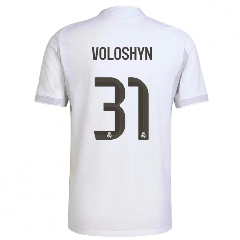 Danxen Kvinder Ilya Voloshyn #31 Hvid Gul Hjemmebane Spillertrøjer 2025/26 Trøje T-Shirt