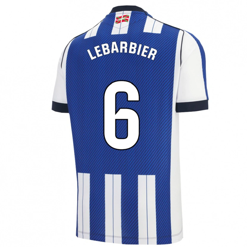Danxen Kvinder Alex Lebarbier #6 Blå Hvid Hjemmebane Spillertrøjer 2025/26 Trøje T-Shirt