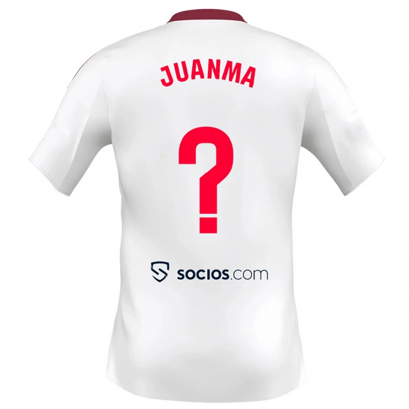 Danxen Kvinder Juanma #0 Hvid Rød Hjemmebane Spillertrøjer 2025/26 Trøje T-Shirt