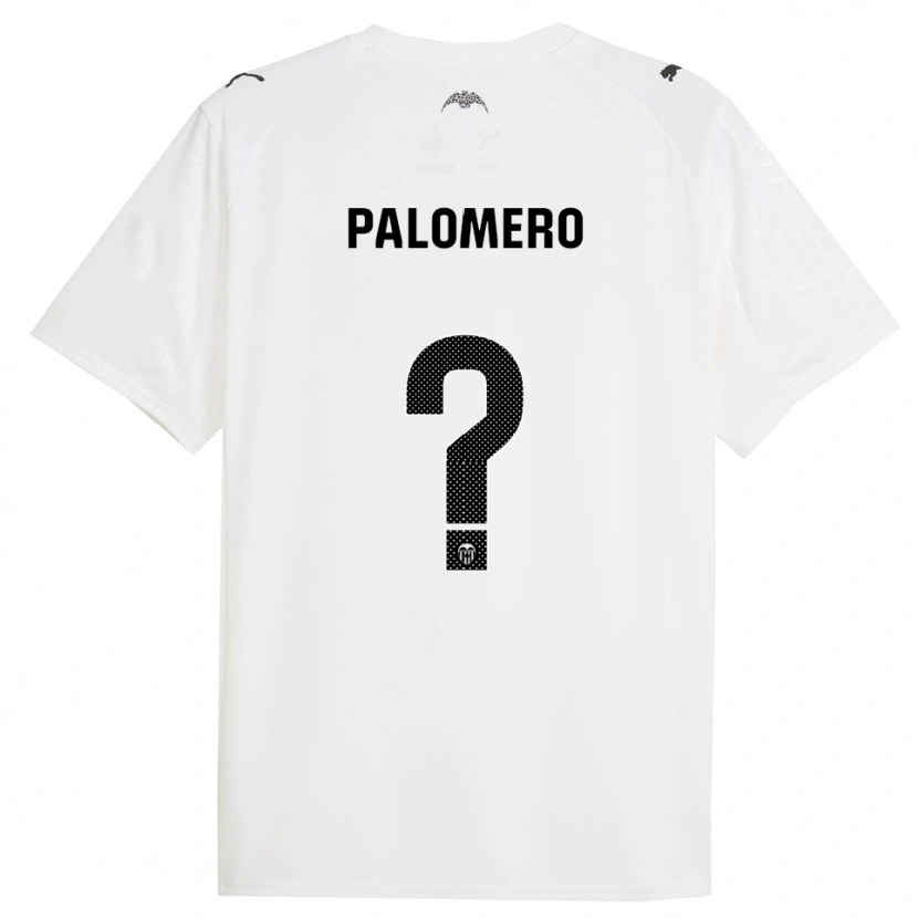 Danxen Kvinder Marc Palomero #0 Hvid Sort Hjemmebane Spillertrøjer 2025/26 Trøje T-Shirt