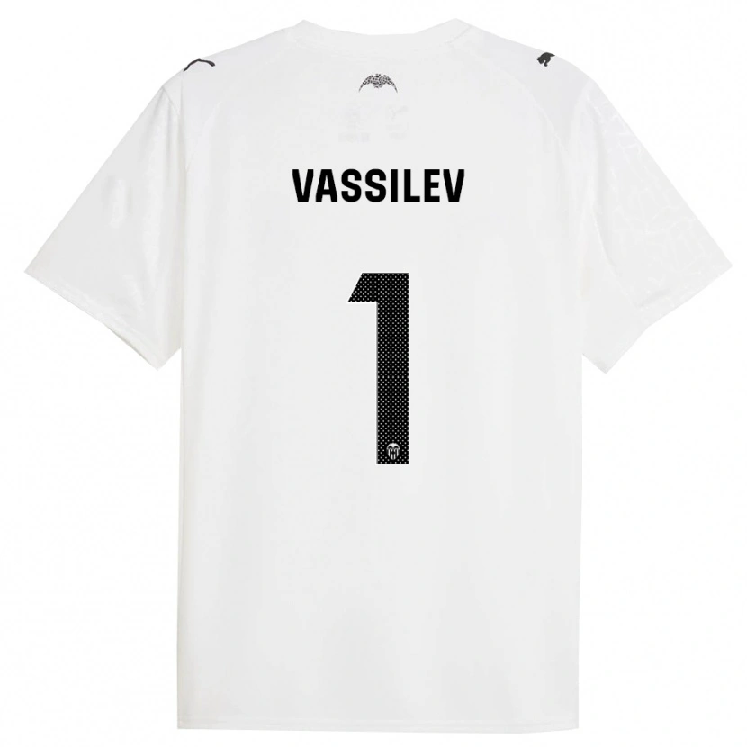 Danxen Kvinder David Vassilev #1 Hvid Sort Hjemmebane Spillertrøjer 2025/26 Trøje T-Shirt