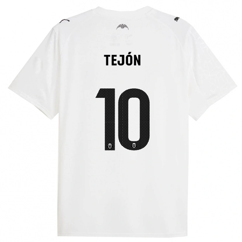Danxen Kvinder Martín Tejón #10 Hvid Sort Hjemmebane Spillertrøjer 2025/26 Trøje T-Shirt