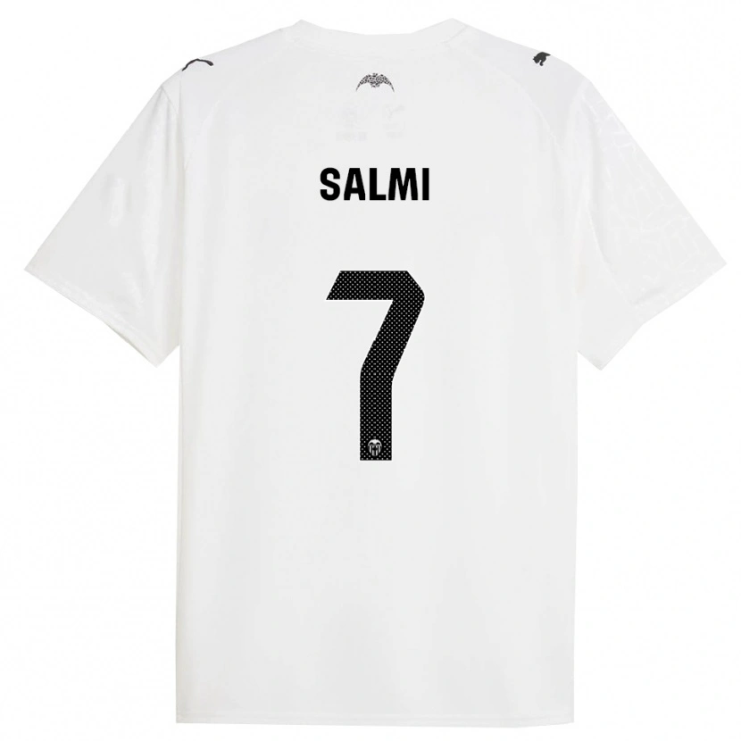 Danxen Kvinder Iina Salmi #7 Hvid Sort Hjemmebane Spillertrøjer 2025/26 Trøje T-Shirt