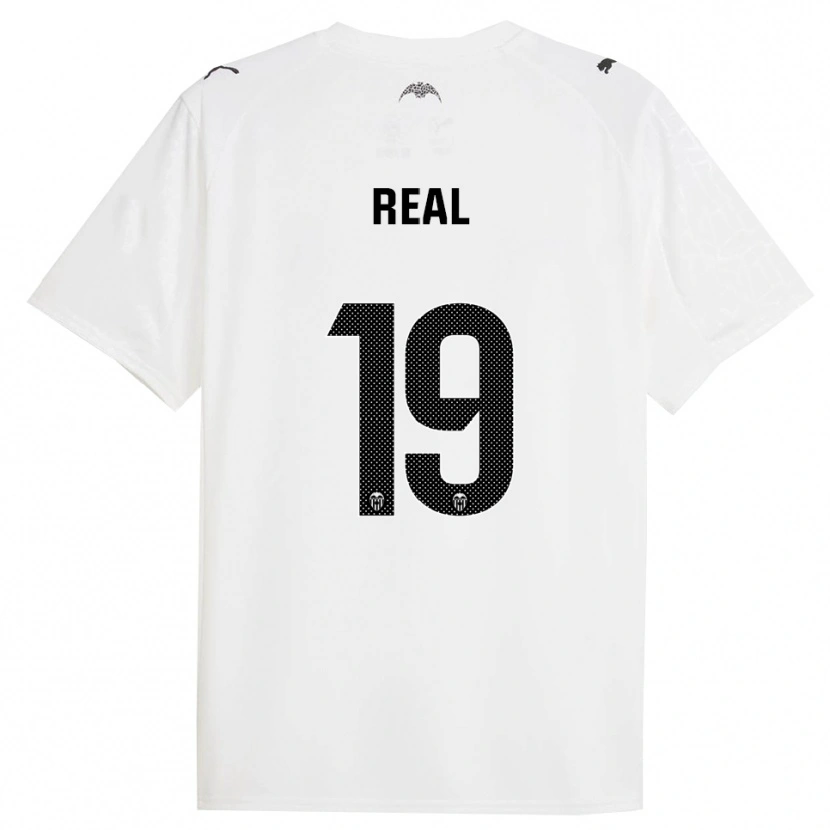 Danxen Kvinder Kerlly Real #19 Hvid Sort Hjemmebane Spillertrøjer 2025/26 Trøje T-Shirt