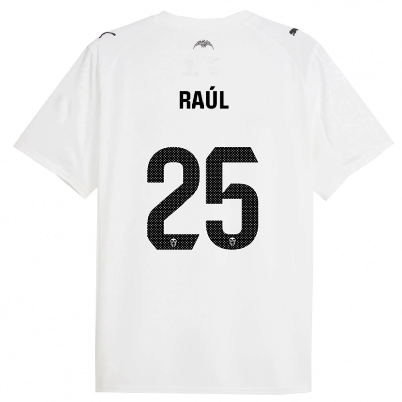 Danxen Kvinder Raúl Jiménez #25 Hvid Sort Hjemmebane Spillertrøjer 2025/26 Trøje T-Shirt