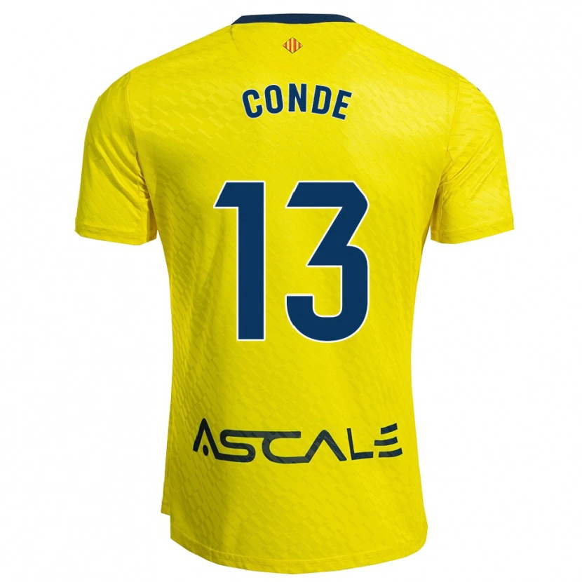 Danxen Kvinder Diego Conde #13 Gul Navy Hjemmebane Spillertrøjer 2025/26 Trøje T-Shirt