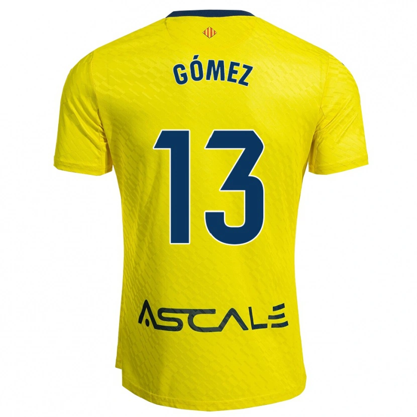 Danxen Kvinder Rubén Gómez #13 Gul Navy Hjemmebane Spillertrøjer 2025/26 Trøje T-Shirt