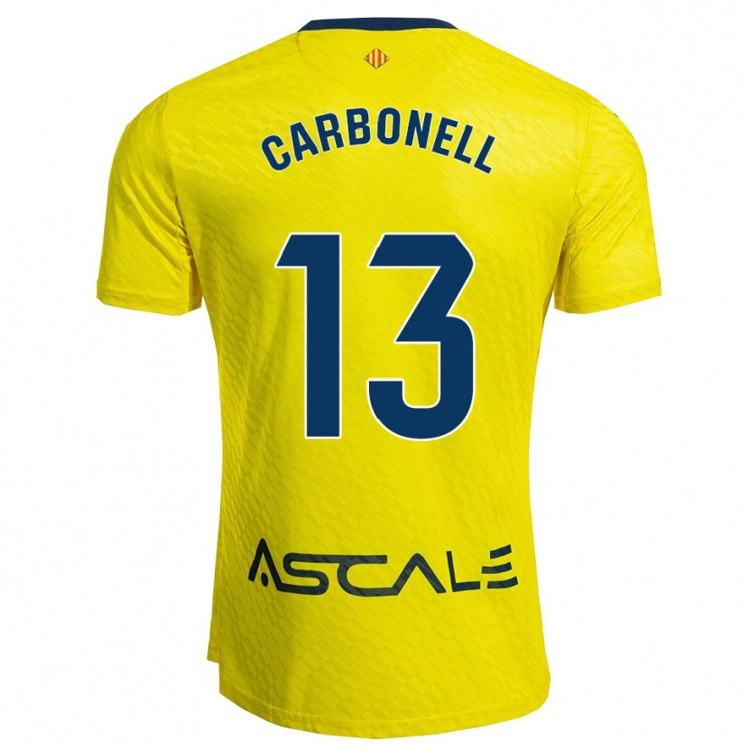 Danxen Kvinder Carmen Carbonell #13 Gul Navy Hjemmebane Spillertrøjer 2025/26 Trøje T-Shirt
