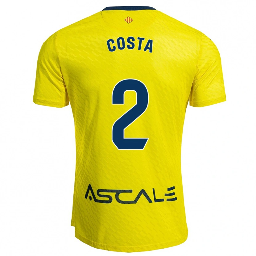 Danxen Kvinder Logan Costa #2 Gul Navy Hjemmebane Spillertrøjer 2025/26 Trøje T-Shirt