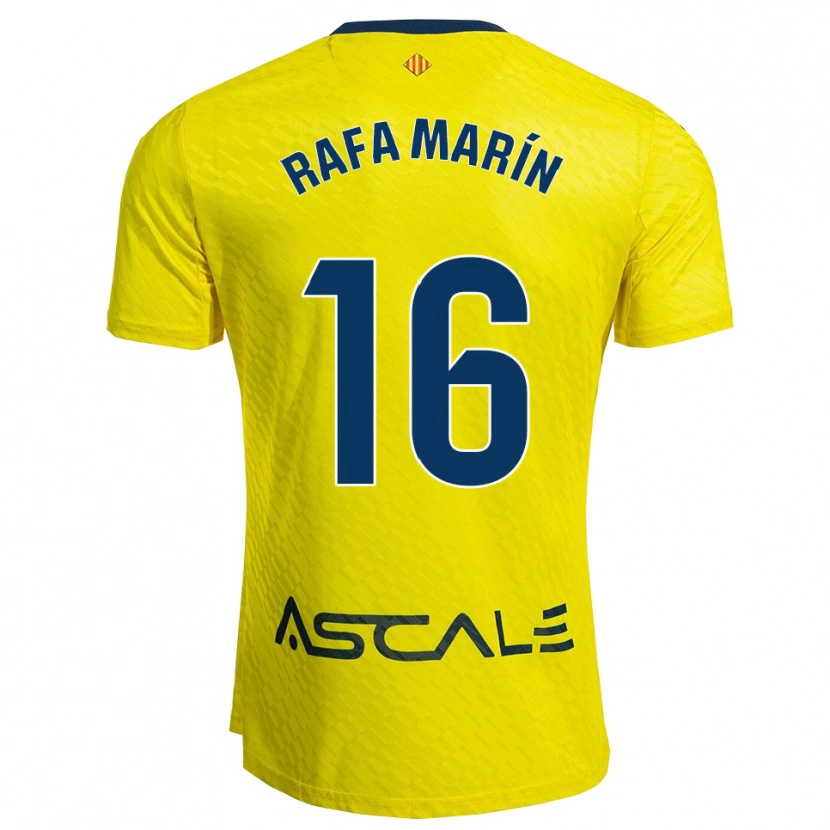Danxen Kvinder Rafa Marín #16 Gul Navy Hjemmebane Spillertrøjer 2025/26 Trøje T-Shirt