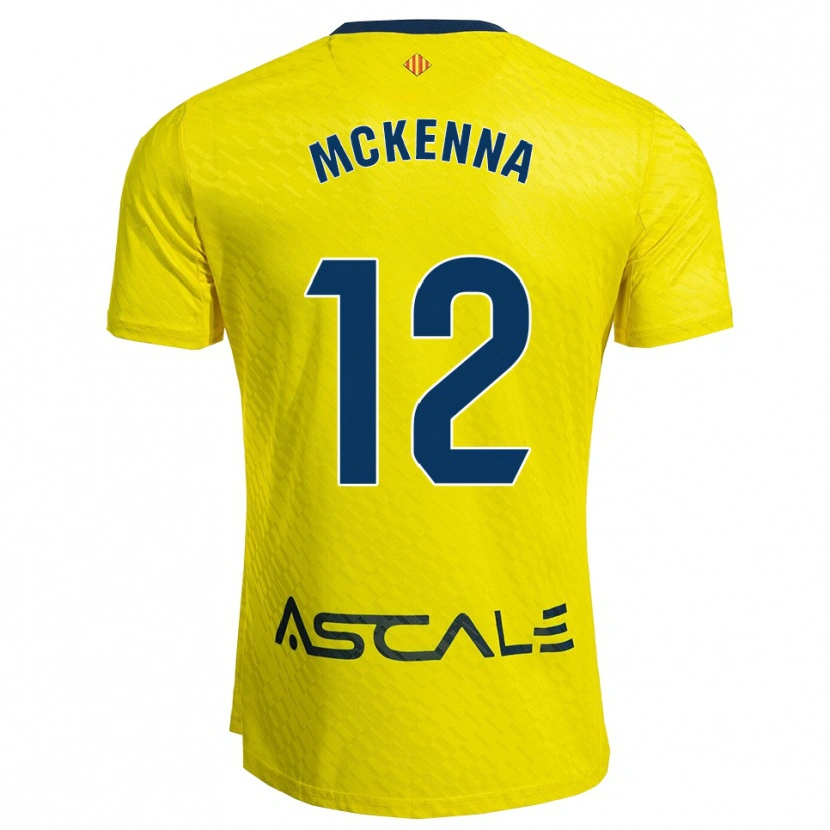 Danxen Kvinder Kayla Mckenna #12 Gul Navy Hjemmebane Spillertrøjer 2025/26 Trøje T-Shirt