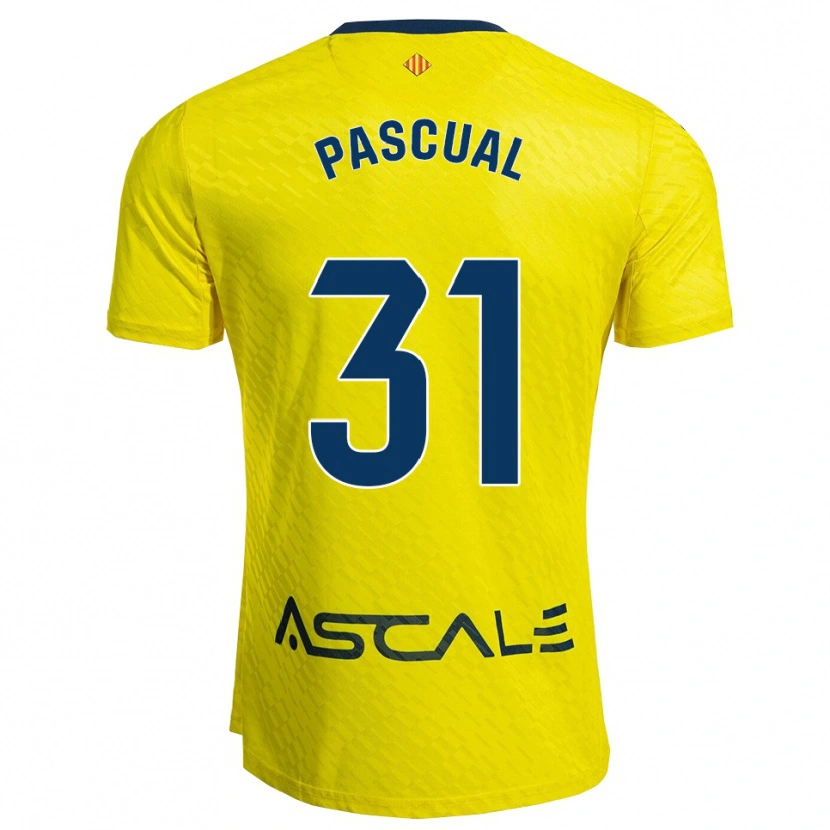 Danxen Kvinder Pablo Pascual #31 Gul Navy Hjemmebane Spillertrøjer 2025/26 Trøje T-Shirt