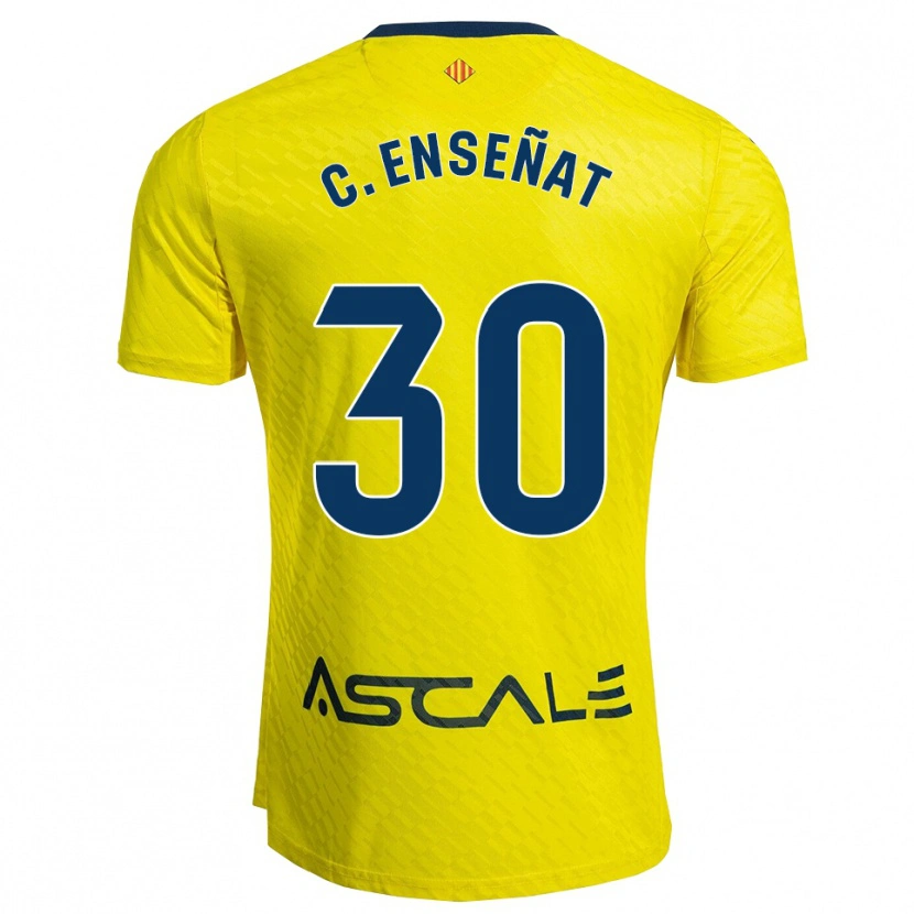 Danxen Kvinder Claudia Enseñat Galindo #30 Gul Navy Hjemmebane Spillertrøjer 2025/26 Trøje T-Shirt