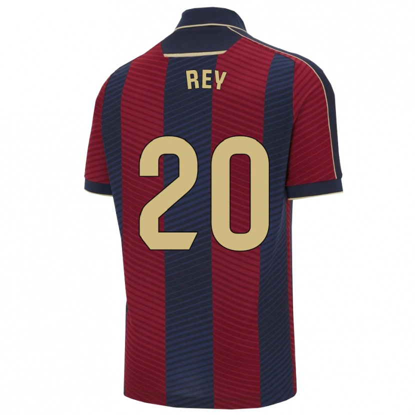 Danxen Kvinder Oriol Rey #20 Rød Navy Hjemmebane Spillertrøjer 2025/26 Trøje T-Shirt