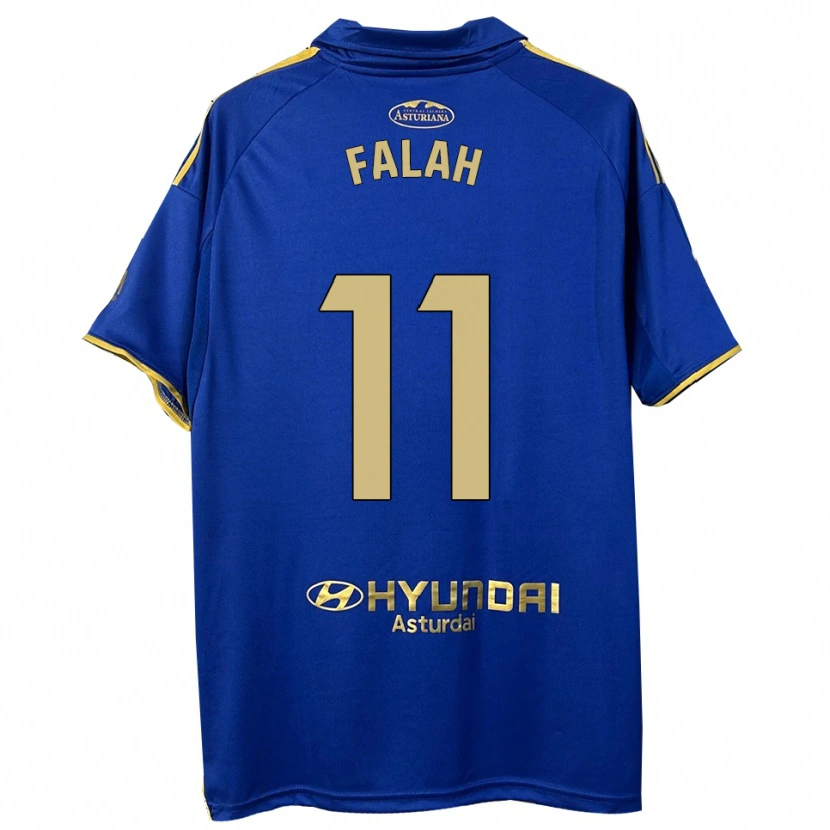 Danxen Kvinder Omar Falah #11 Blå Guld Hjemmebane Spillertrøjer 2025/26 Trøje T-Shirt