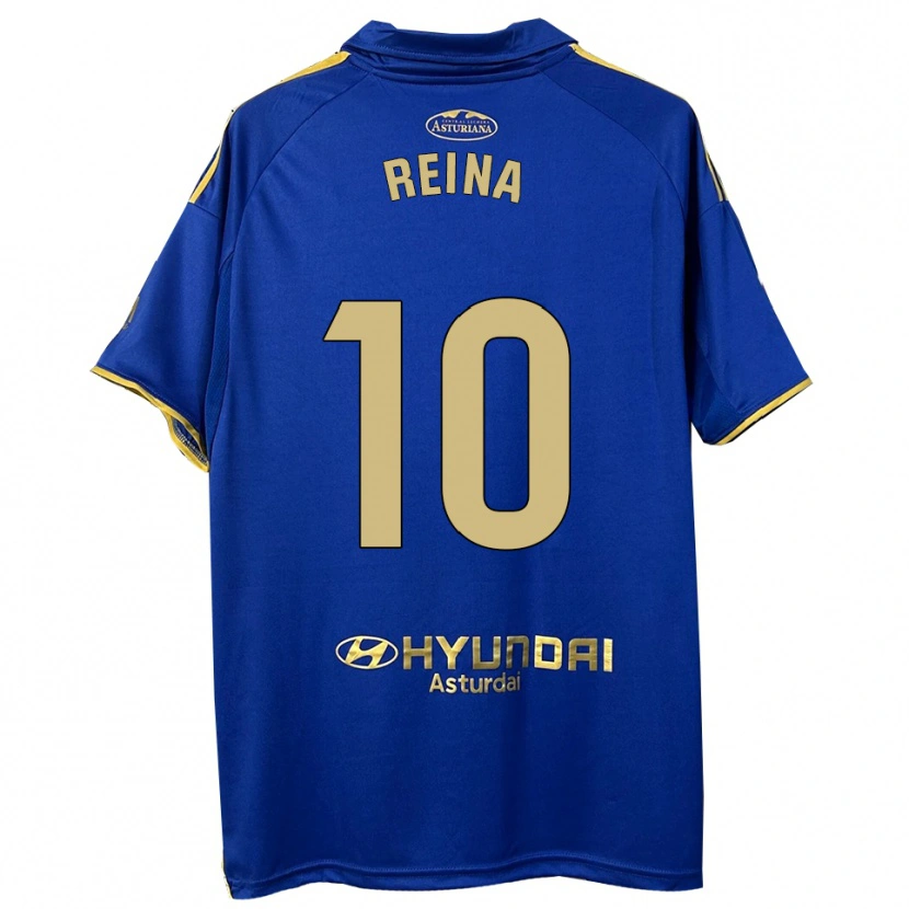 Danxen Kvinder Alberto Reina #10 Blå Guld Hjemmebane Spillertrøjer 2025/26 Trøje T-Shirt