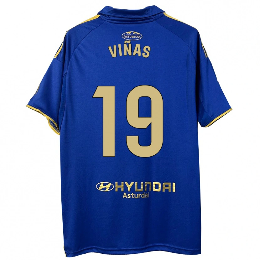 Danxen Kvinder Federico Viñas #19 Blå Guld Hjemmebane Spillertrøjer 2025/26 Trøje T-Shirt