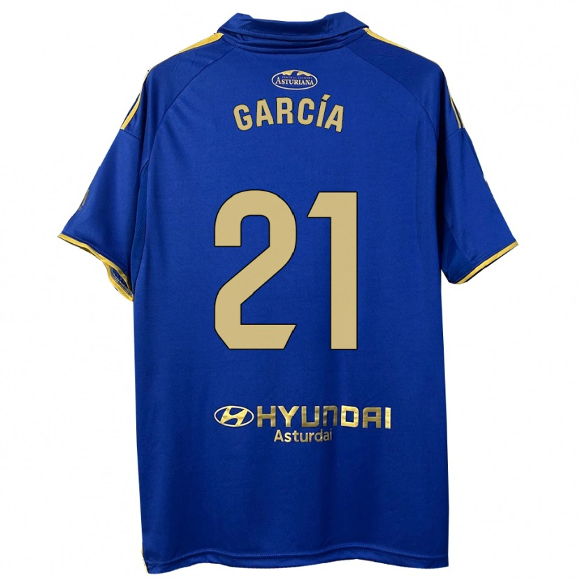 Danxen Kvinder Pelayo García #21 Blå Guld Hjemmebane Spillertrøjer 2025/26 Trøje T-Shirt