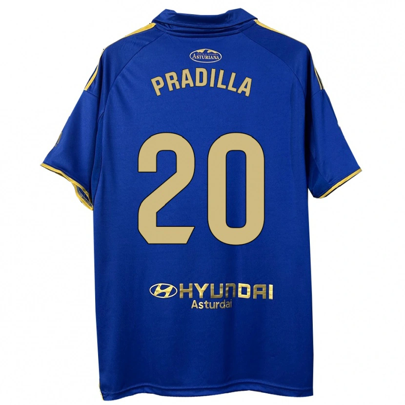 Danxen Kvinder Elena Pradilla Aranda #20 Blå Guld Hjemmebane Spillertrøjer 2025/26 Trøje T-Shirt